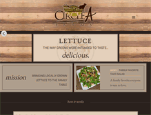 Tablet Screenshot of circlealettuce.com